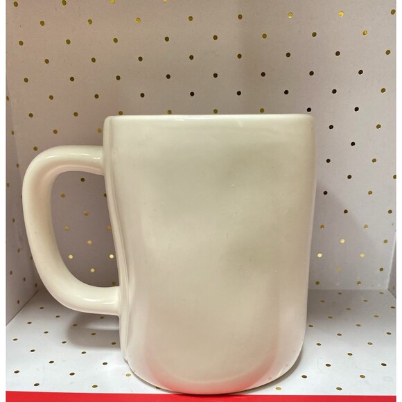 Rae Dunn Artisan Collection BE THE LIGHT White w/Blue Interior Coffee Mug 2020 - Picture 3 of 7